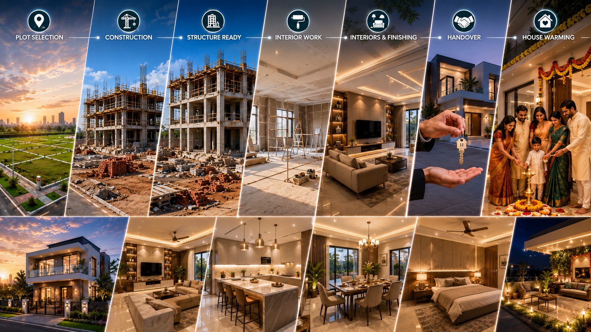From plot selection to house warming — the full home journey